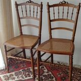 Pair of canne chairs