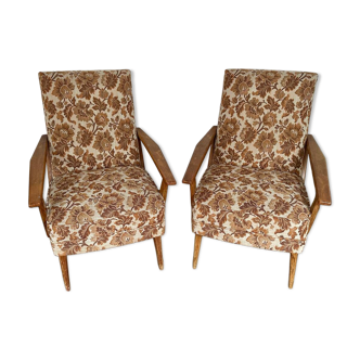 Paire de fauteuils vintage
