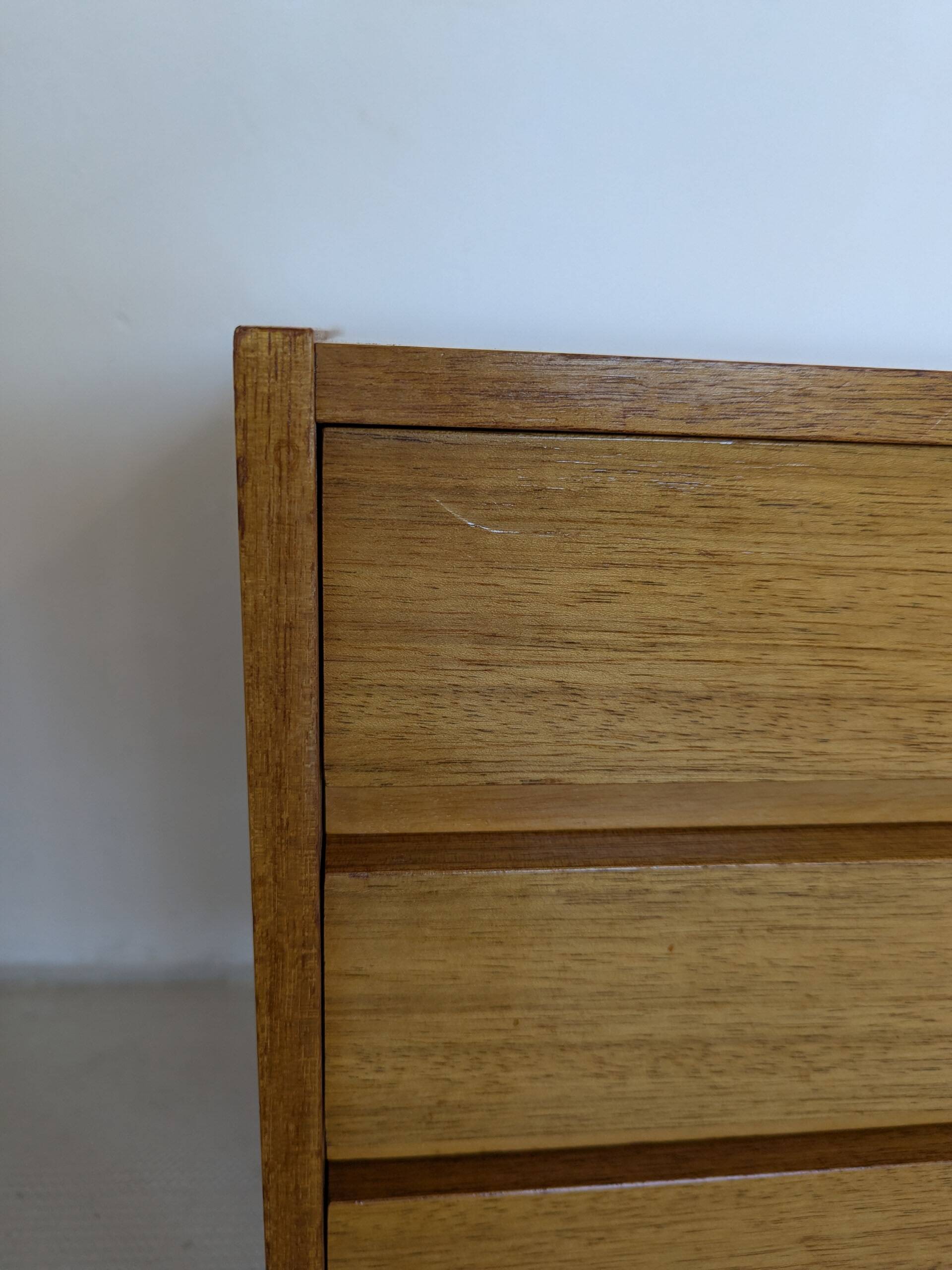 Small chest of drawers, bedside table from the 60s, rosewood.