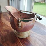Copper coal bucket copper vase