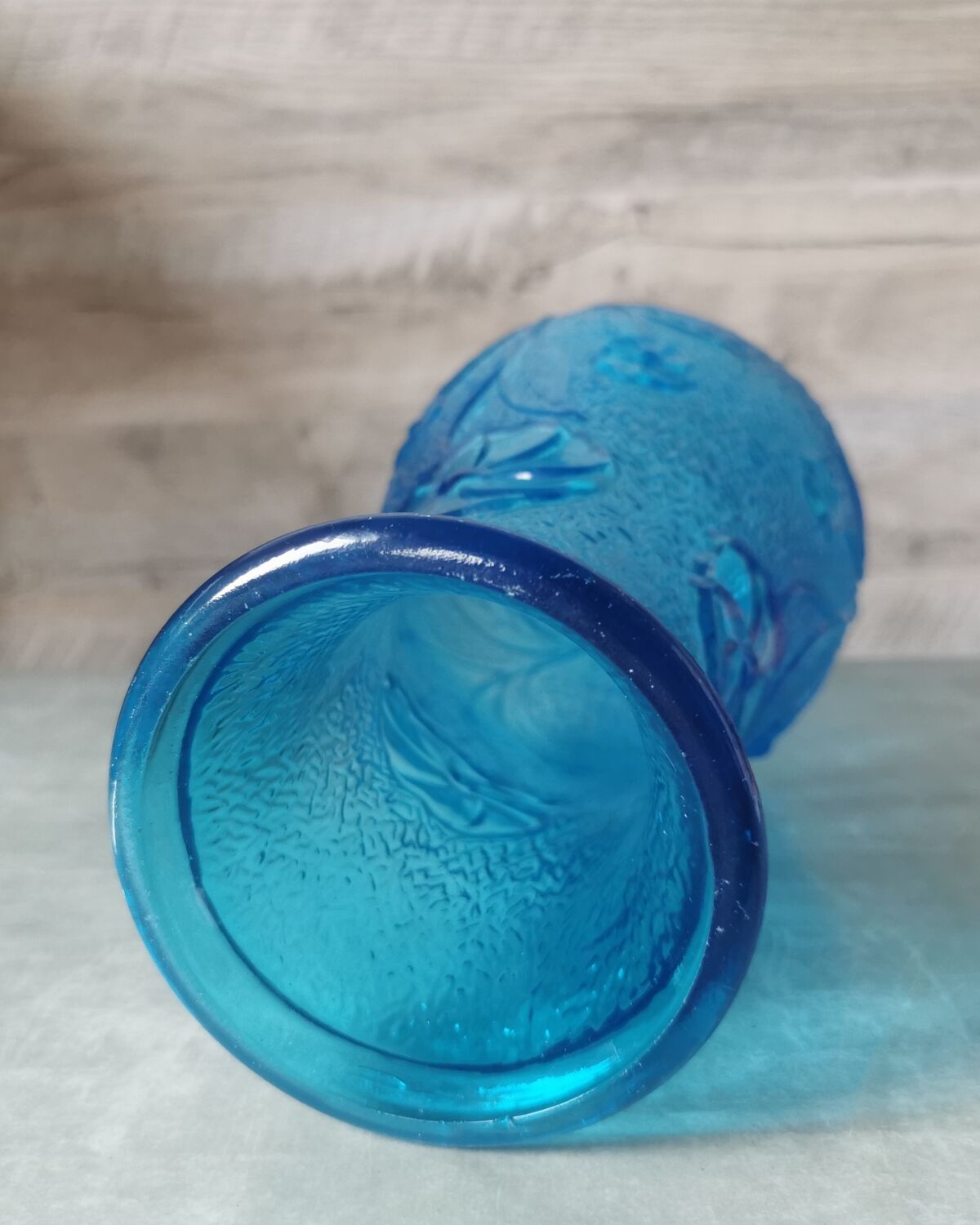 Italy molded glass vase