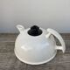 Postmodernist white ceramic teapot