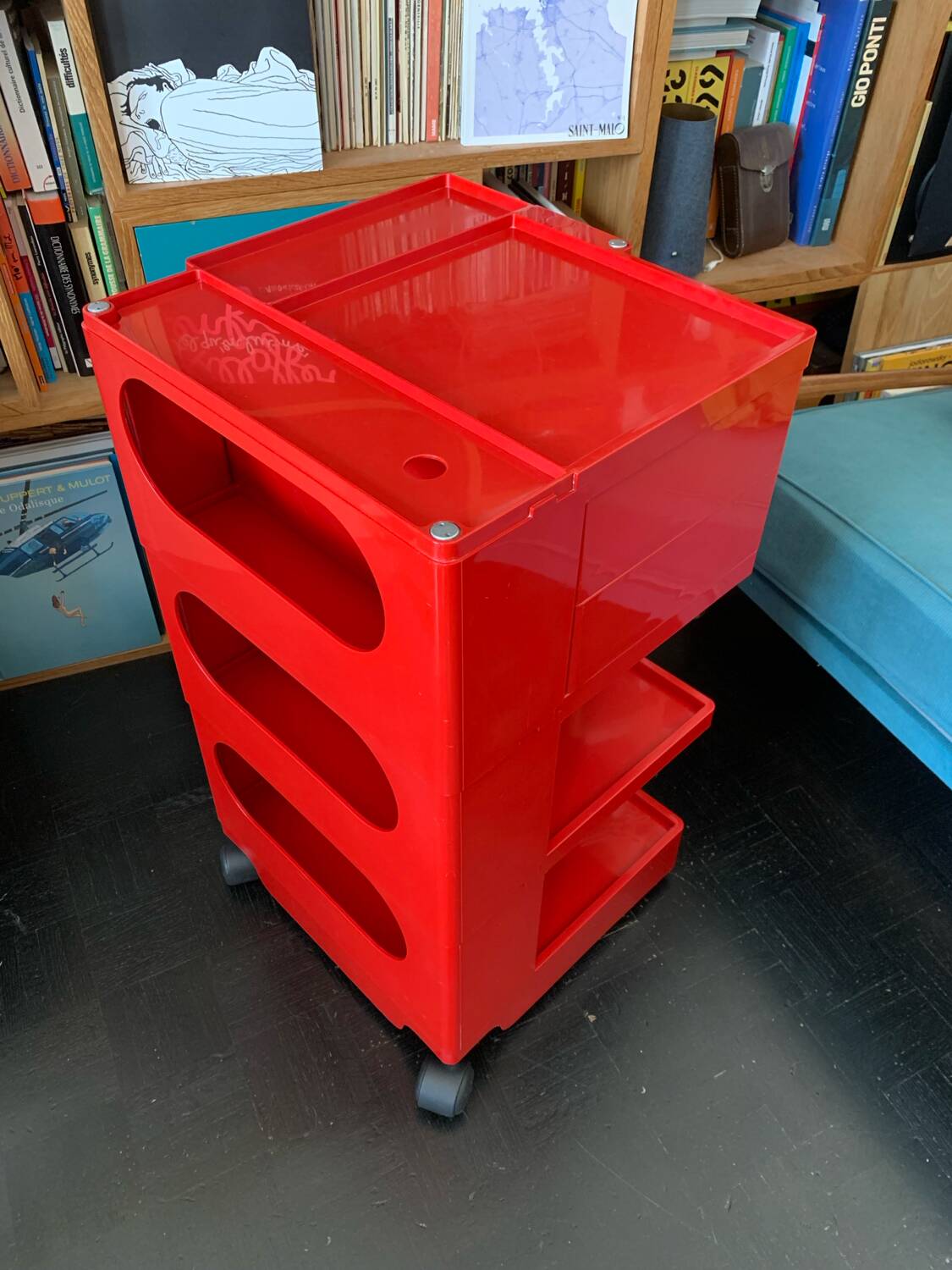 Boby B-line trolley Joe Colombo red