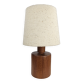 Danish teak wooden table lamp midcentury modern