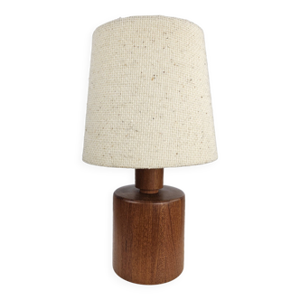 Danish teak wooden table lamp midcentury modern