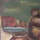 Rustic Kitchen Copper Pot Oil Painting - 1962