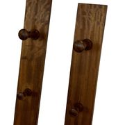 2 portemanteaux muraux danois vintage en teck