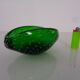 Green Sommerso Murano Glass Ashtray, Italy, 1960s