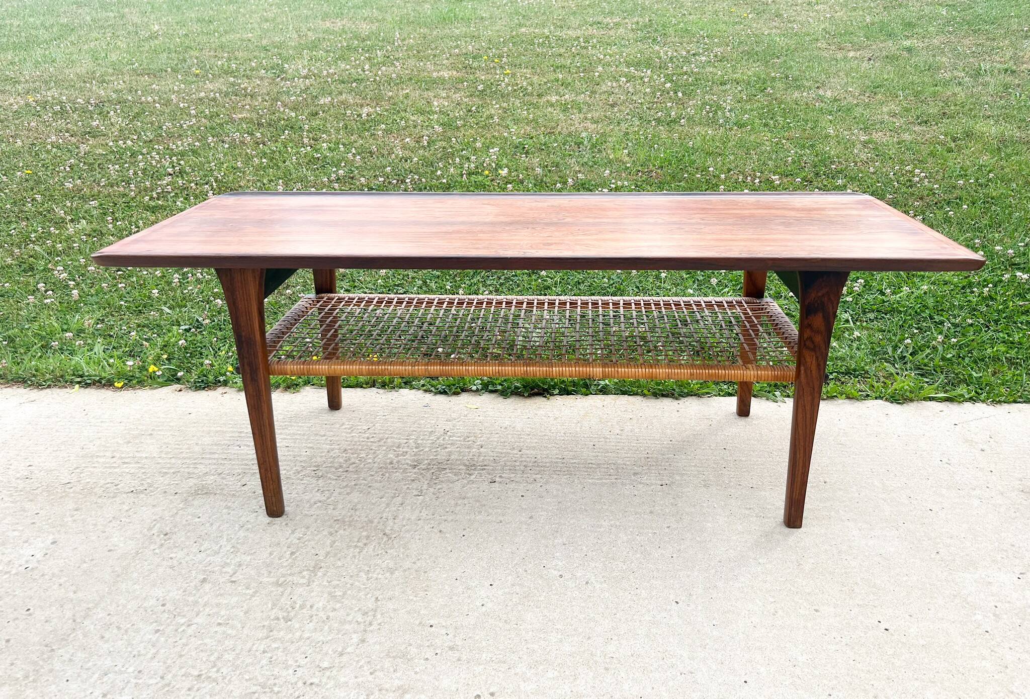 Table basse scandinave en palissandre , circa 1950:60'