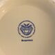 Salad bowl in blue and white earthenware, burgenland model of villeroy and boch