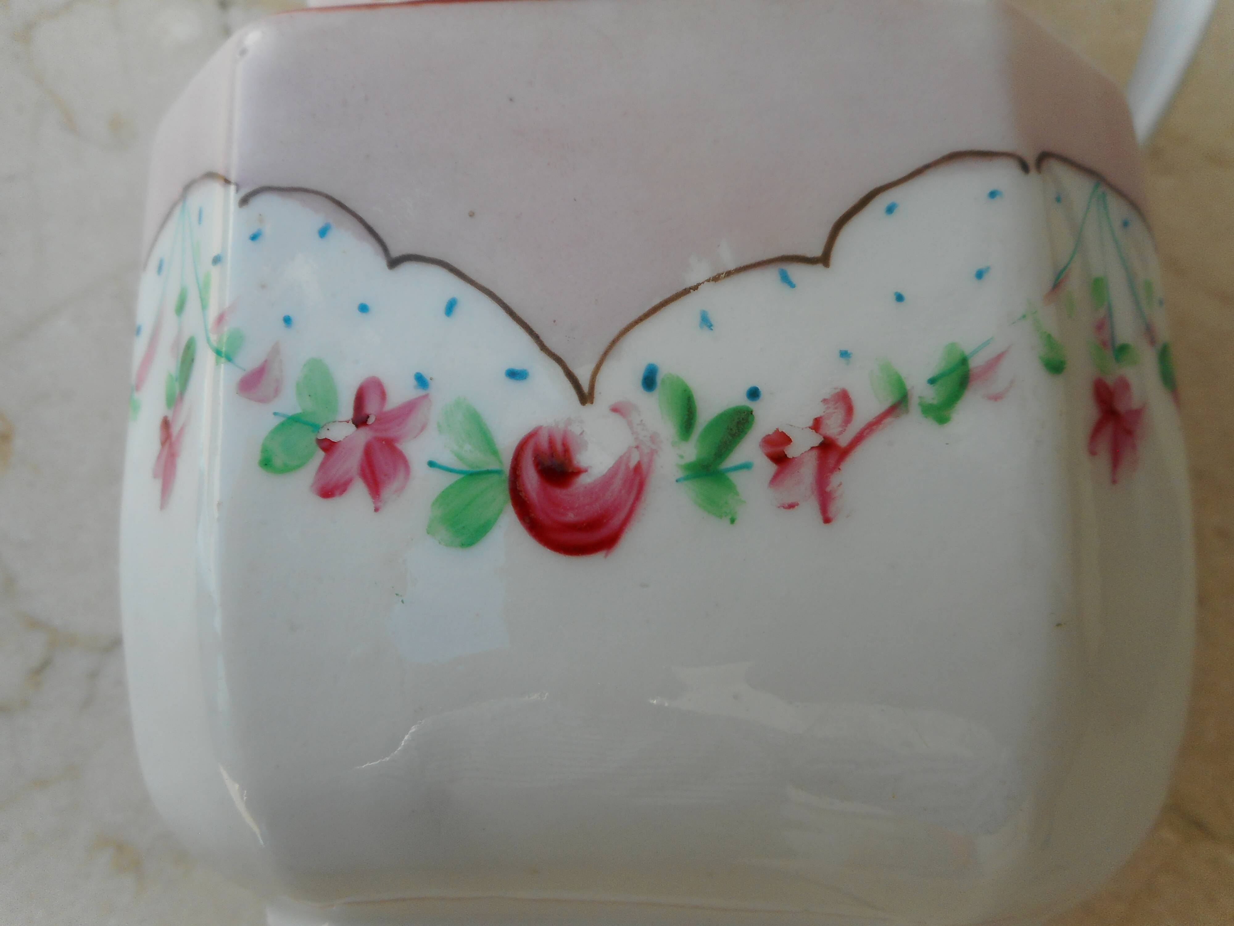 Ancient porcelain pitcher