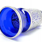 Vase en cobalt H2B Hortensja 1960 Design