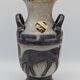 Roger Guérin (Bouffioulx) - Art Deco Vase Salt Glaze - Antelope Decor - 1930