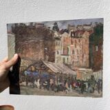 Old city painting Paris