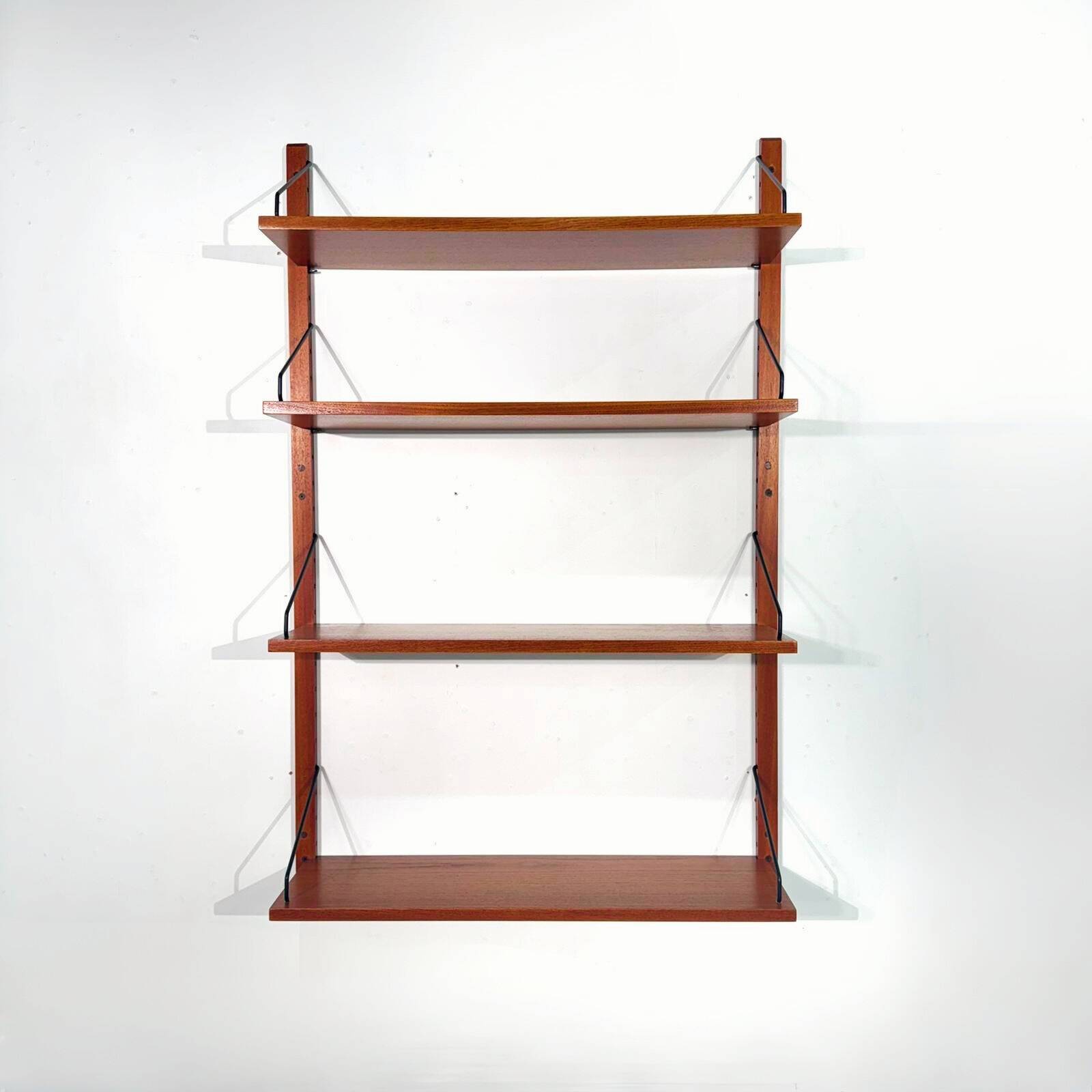Poul Cadovius one bay teak Wall unit