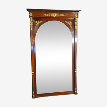 Mirror style Return from Egypt in mahogany around 1900