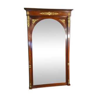 Mirror style Return from Egypt in mahogany around 1900