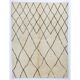 Contemporary Moroccan Rug Made of Natural Wool, Diamond Design Tulu Carpet