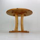 Round Solid Pinewood Dinning Table, 1970's Denmark