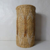 Porte parapluie en rotin vintage
