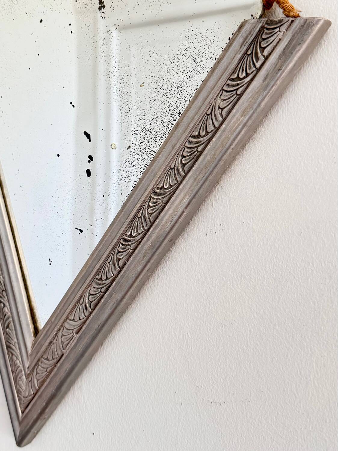 Miroir mural Art Déco demi-lune