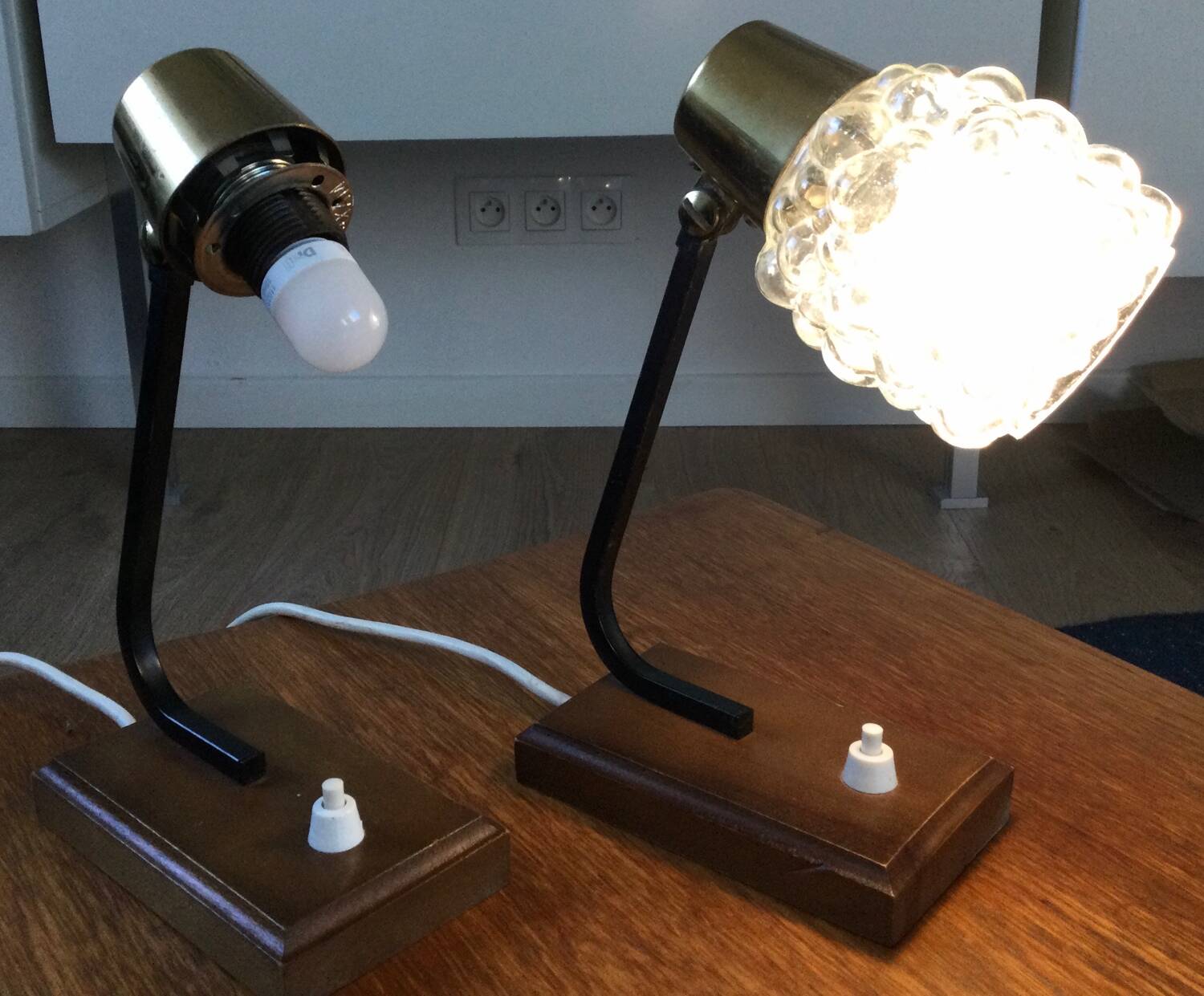 Bubble bedside lamp, 70s