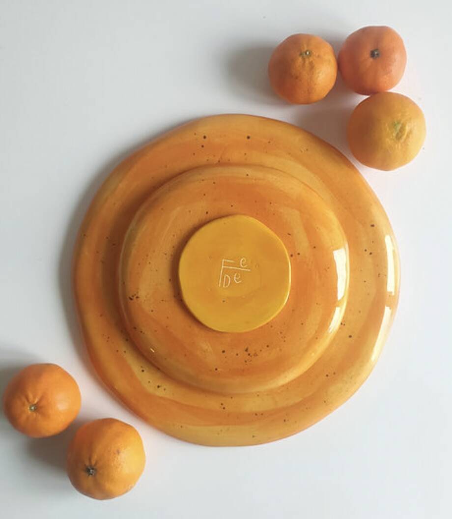 Plat pamplemousse rose 30 cm