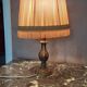 Bronze foot bedside lamp - old