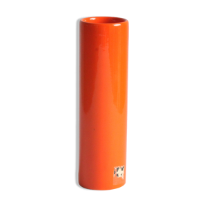 Vase en céramique orange