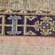 2x8 Short Blue Beige Vintage Runner Rug, 58x250Cm