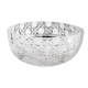 Large bowl bowl in cut crystal signed Muller decoration daisies