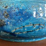 Fish pottery bowl by Aldo Londi for Bitossi, Italy, 1960s.