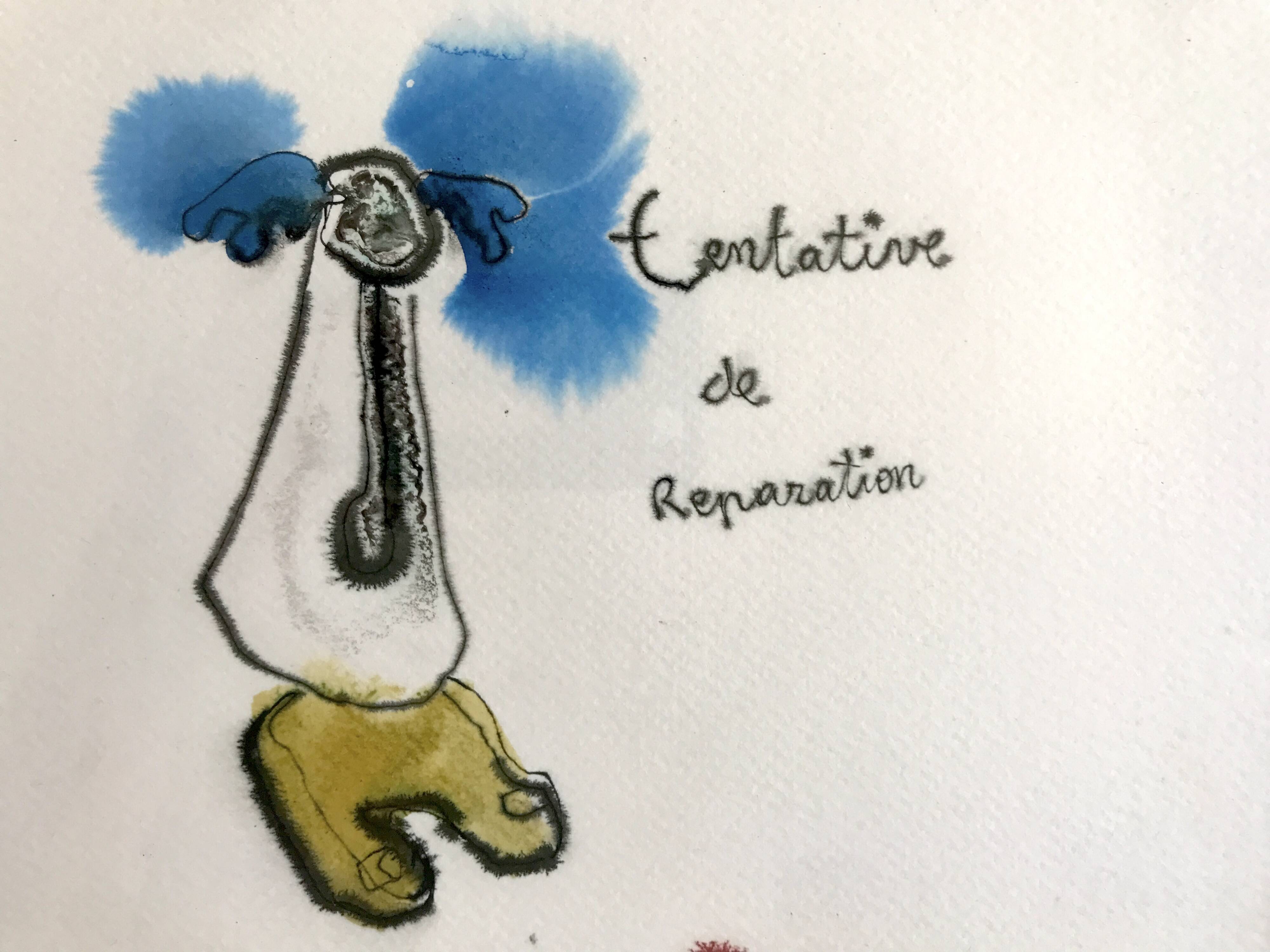 Emmanuelle MESSIKA, Untitled 9 (Drawings series), 2012. Ink on paper signed in pencil