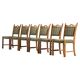 Chaises de salle à manger en chêne danois brutaliste des années 1960 dans le style de H. Kjærnulf