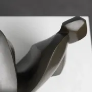 Abstract bronze female figure sculpture by Francine Govers, Netherlands, 1990s