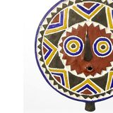 Polychrome tribal mask Ø40cm — Magma Quadra