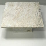 White marble coffee table 1970