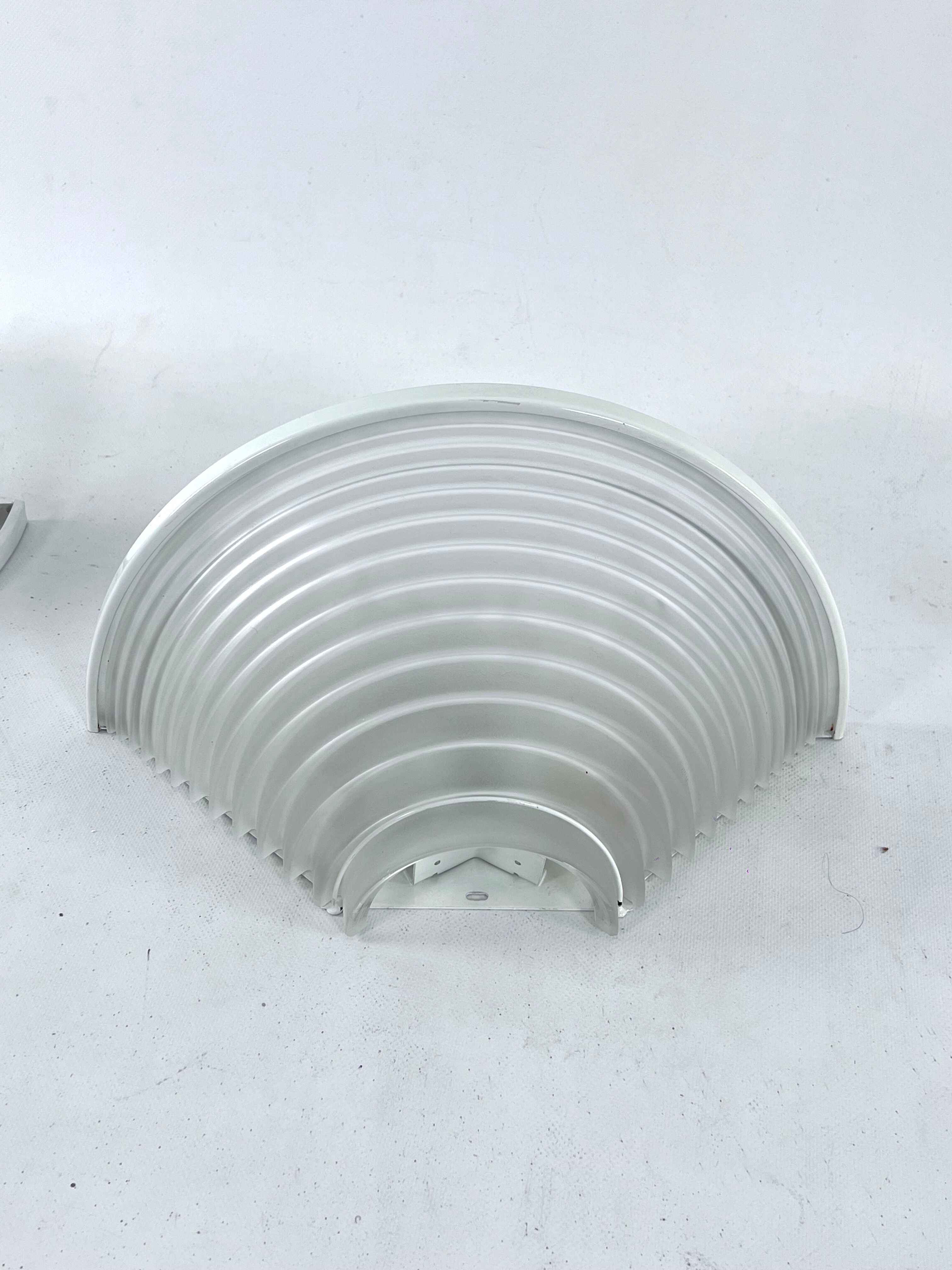 Vintage Pair of Egisto 38 sconces by Angelo Mangiarotti for Artemide. Italy 1980s