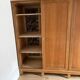 Large vintage Scandinavian wardrobe with 3 sliding doors.