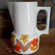 Joli Pichet décor floral Vintage très 70**Berry création  Le Lourioux