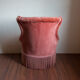 Fauteuil crapaud velours rose