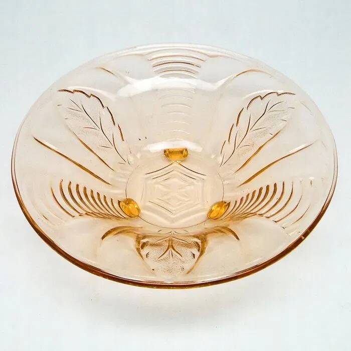 F6J Huta B. Morawski art deco pedestal bowl