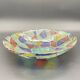 Large multicoloured vintage bowl Marc Aurel – Nachtmann, Memphis style