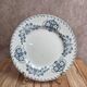 Antique dessert plate K&G Lunéville – Sébastopol model – blue decoration