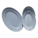 Oval dish and two matching ramekins, 50s sky blue