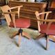 Pair of adjustable office chairs vintage 1960