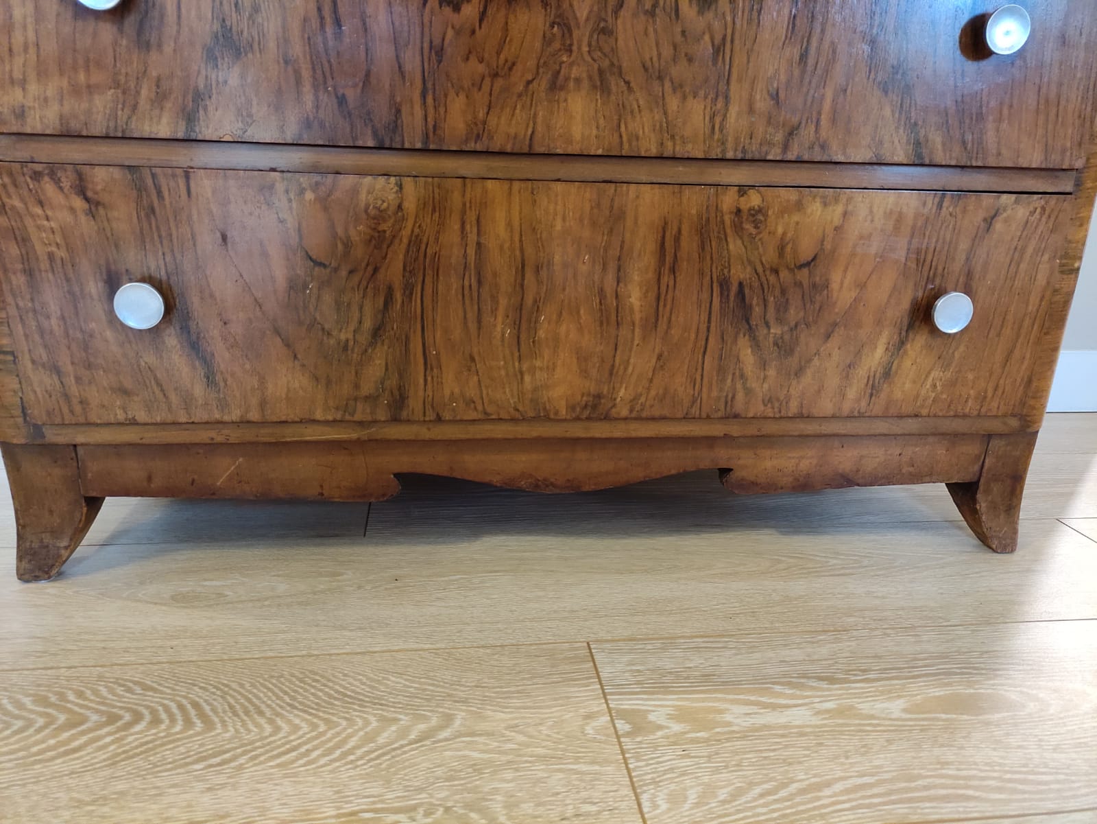 Art deco chest of drawers varnished 1920