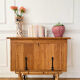 Meuble bar en rotin vintage