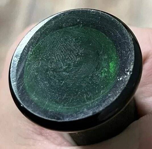 Legras (after): vase from the imperial green series