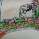 Porcelain vase with polychrome decoration - mid-20th century